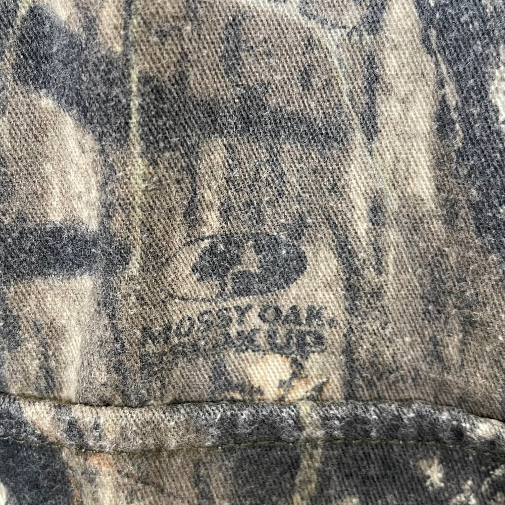 No Trace Mossy Oak Camo Full Zip Jacket Mens L Green Brown Hunting Utility - Picture 6 of 10